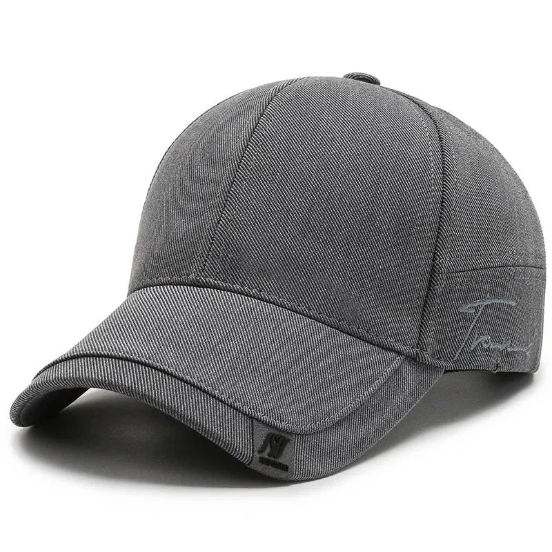 Solid Baseball Cap - Men's Outdoor Cotton Gorras CasquetteHomme Trucker Hat