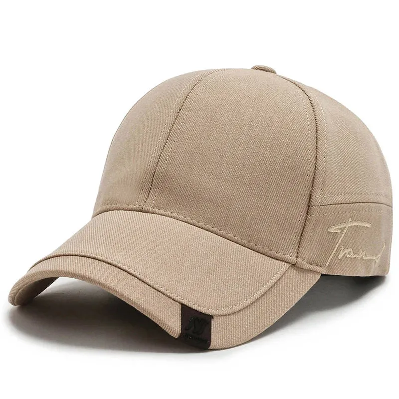 Solid Baseball Cap - Men's Outdoor Cotton Gorras CasquetteHomme Trucker Hat