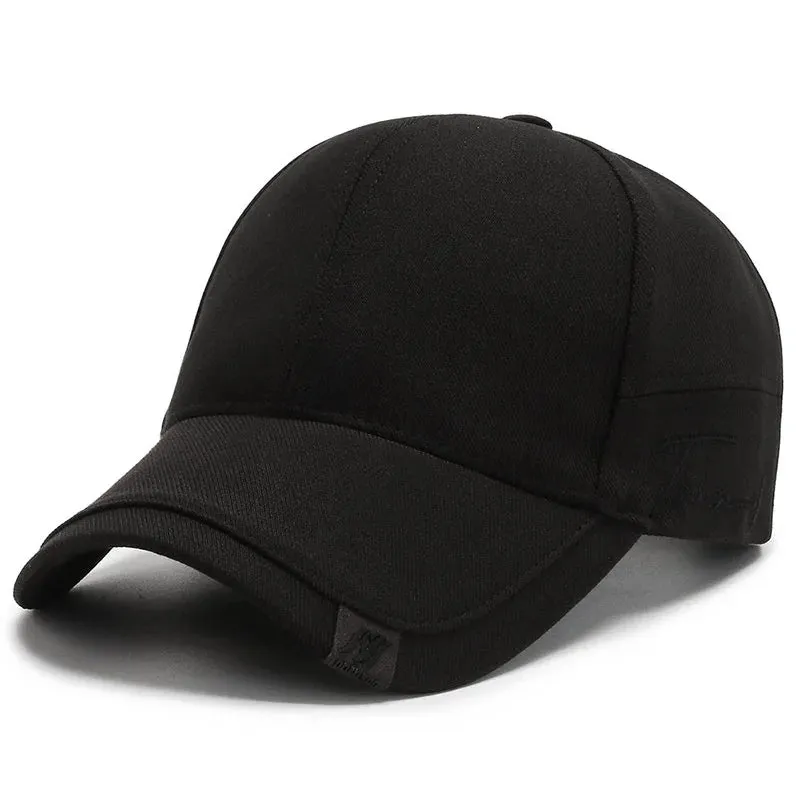 Solid Baseball Cap - Men's Outdoor Cotton Gorras CasquetteHomme Trucker Hat