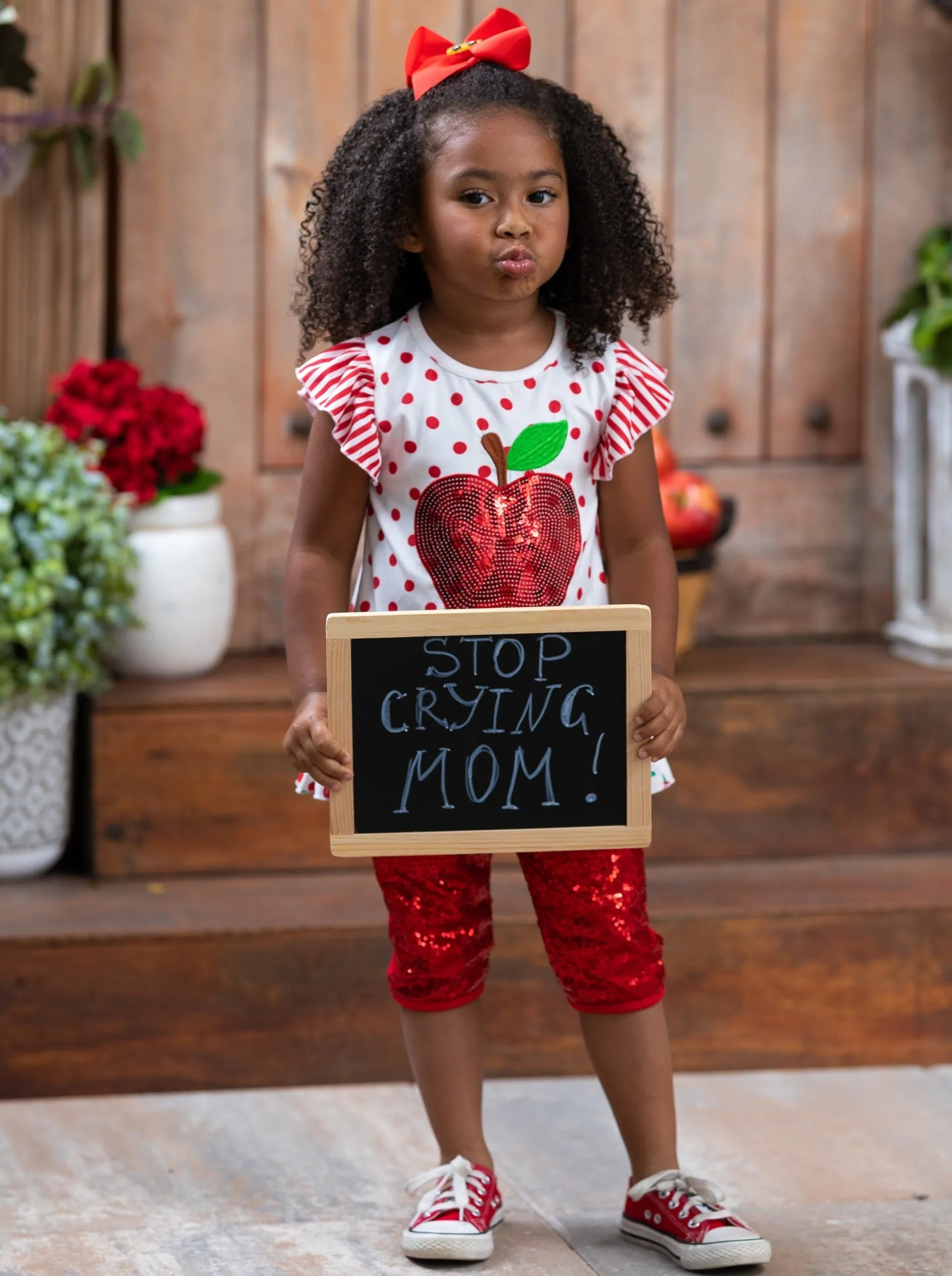 Sparkle Apple, Sparkle Sequin Legging Set