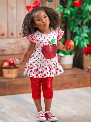 Sparkle Apple, Sparkle Sequin Legging Set