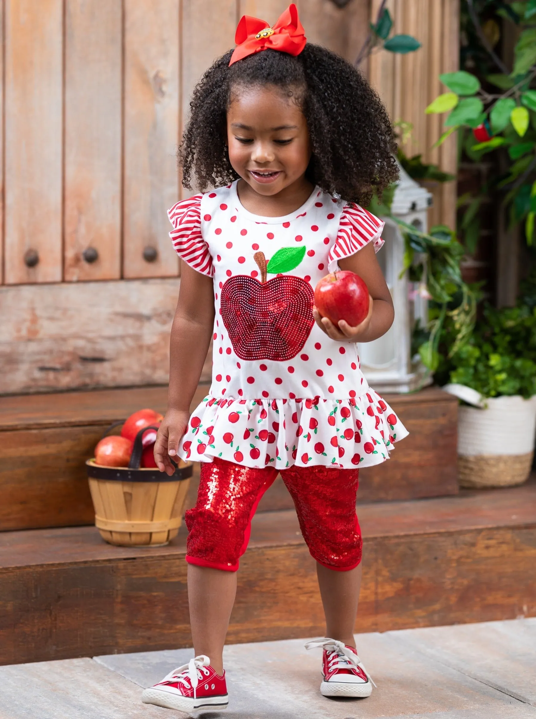 Sparkle Apple, Sparkle Sequin Legging Set