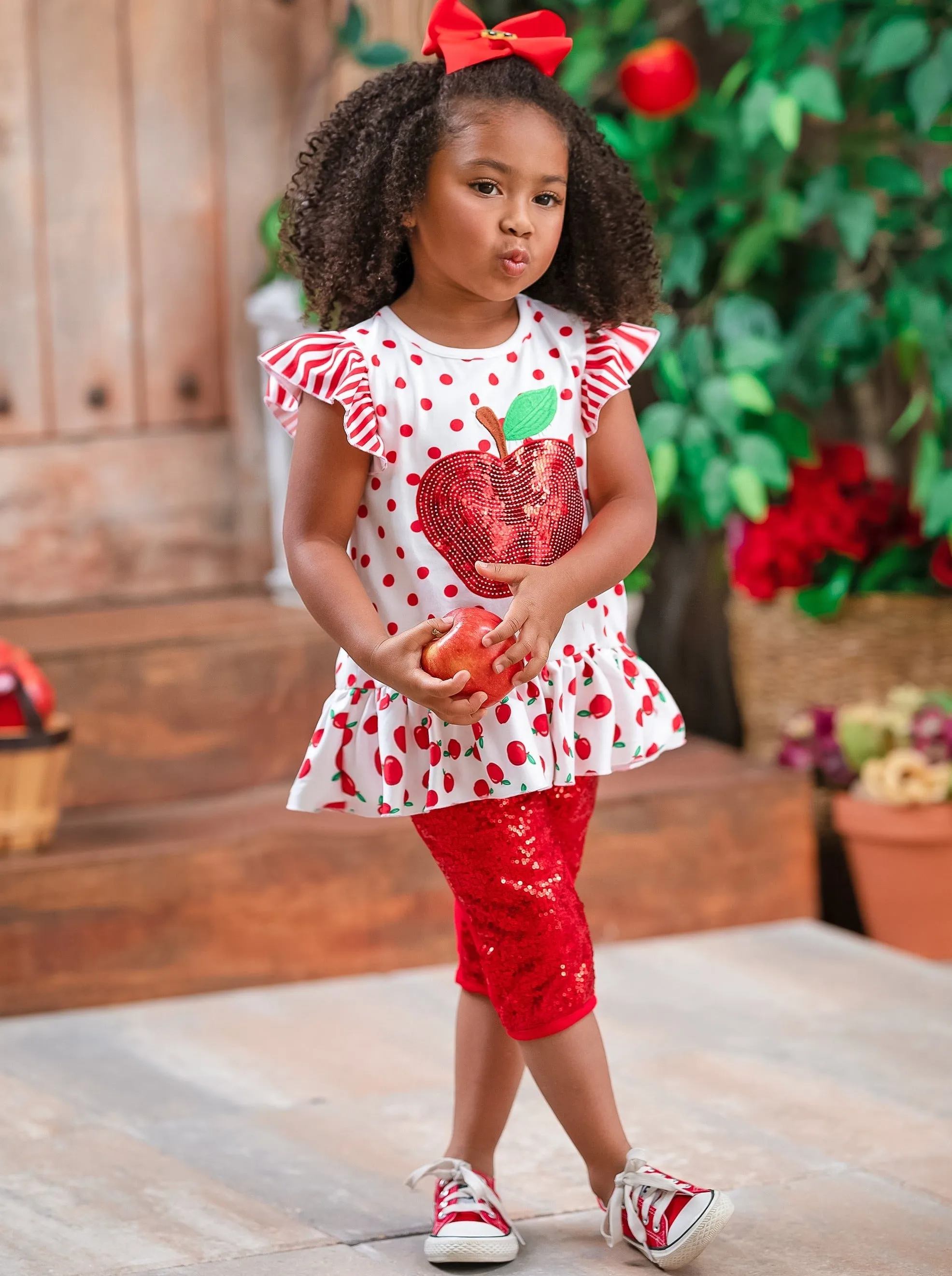 Sparkle Apple, Sparkle Sequin Legging Set