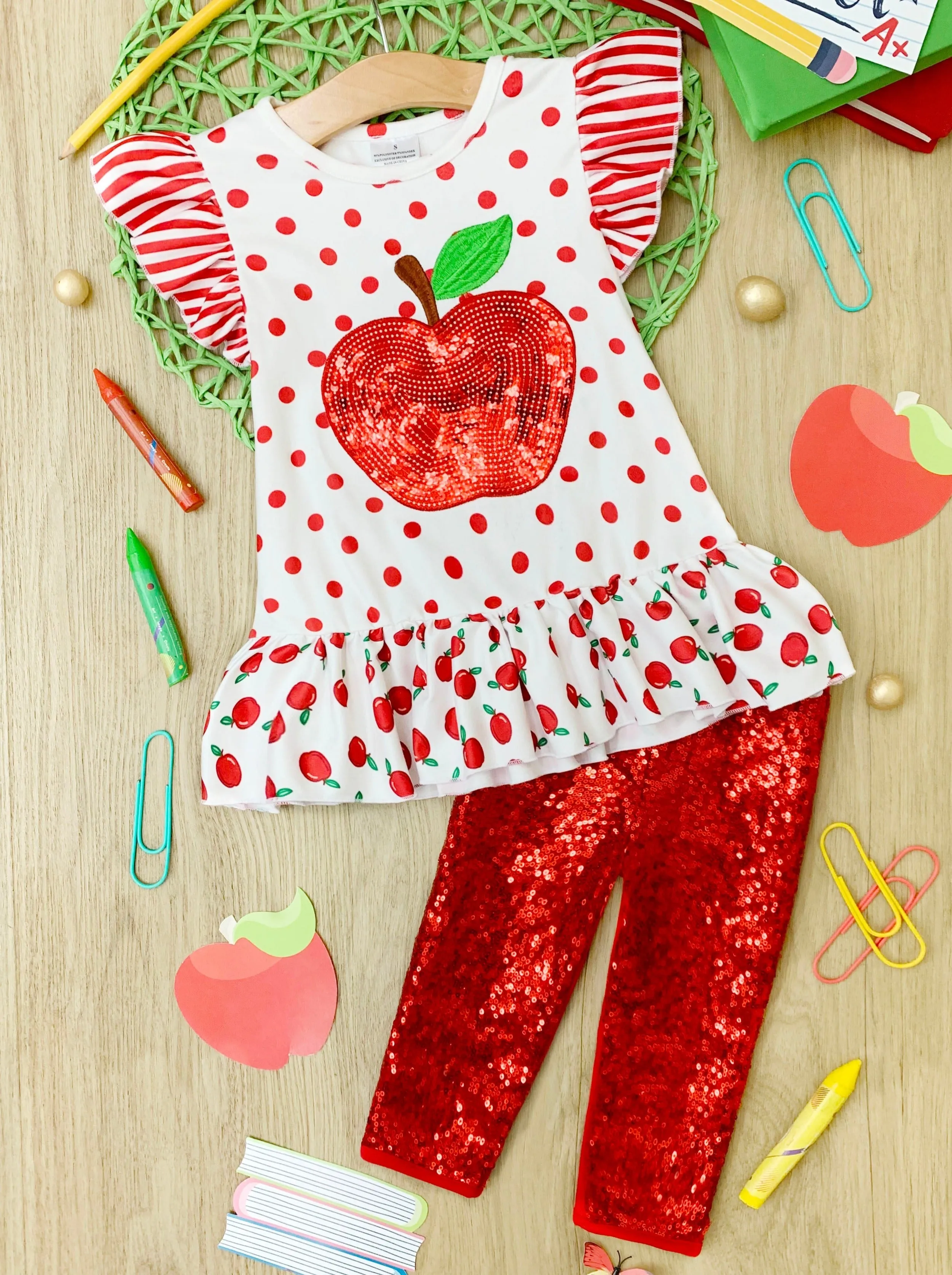 Sparkle Apple, Sparkle Sequin Legging Set