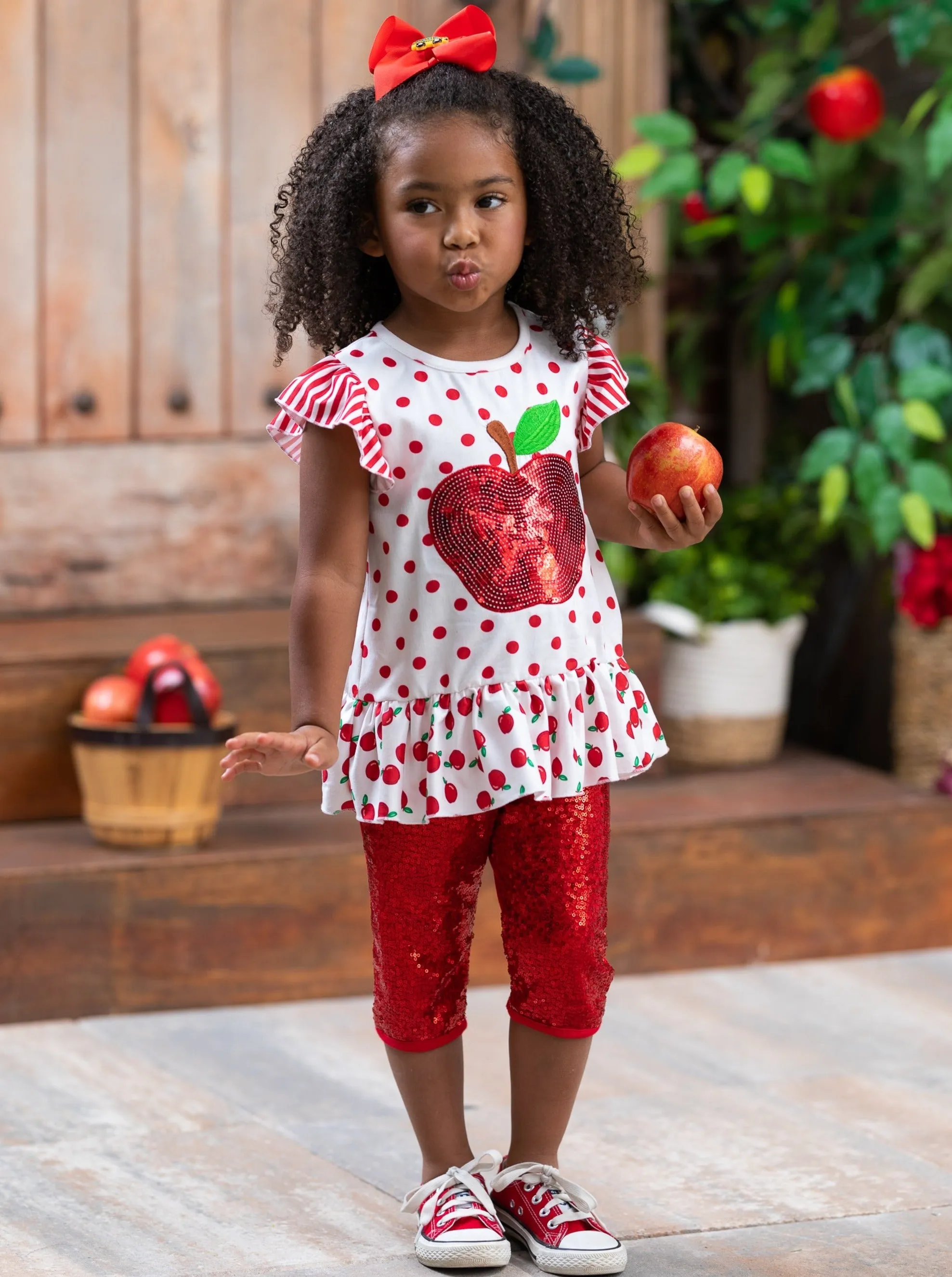 Sparkle Apple, Sparkle Sequin Legging Set