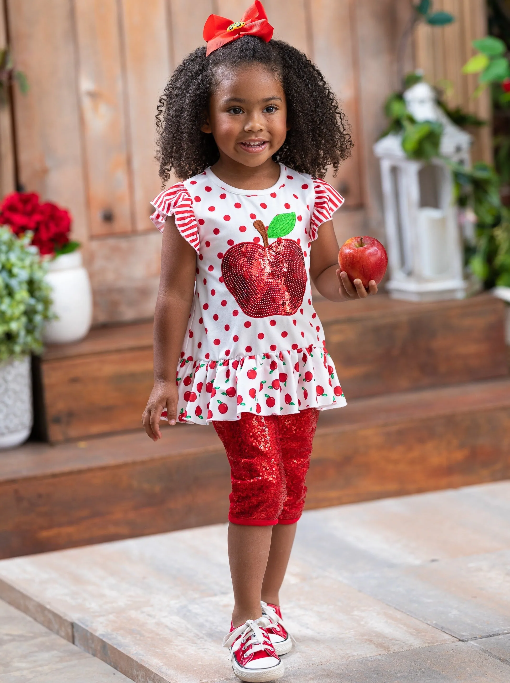 Sparkle Apple, Sparkle Sequin Legging Set