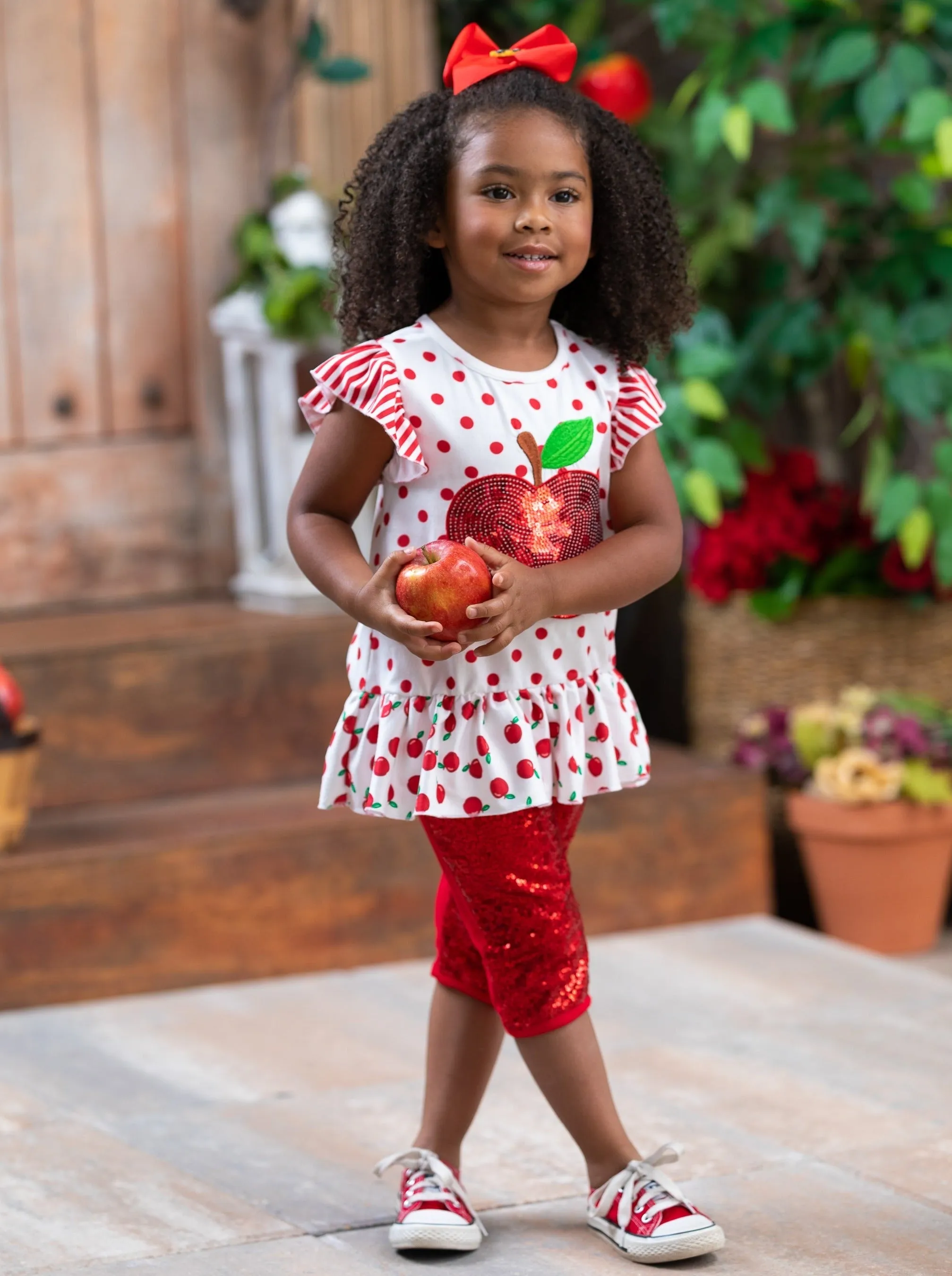 Sparkle Apple, Sparkle Sequin Legging Set