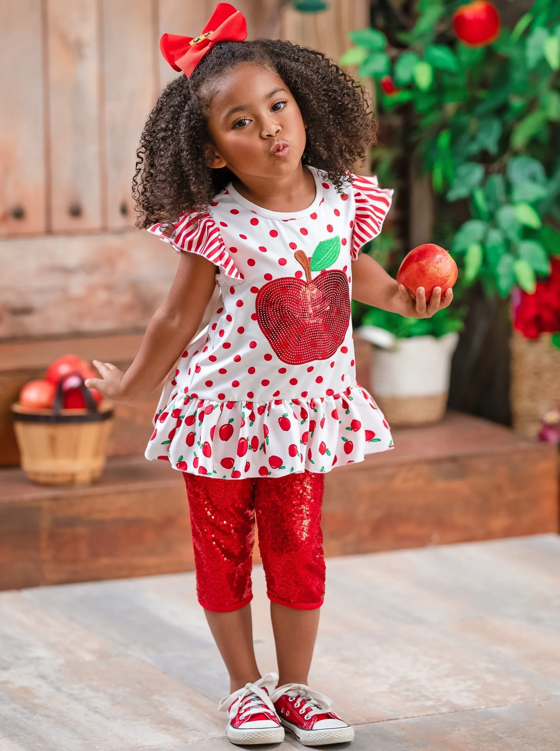 Sparkle Apple, Sparkle Sequin Legging Set