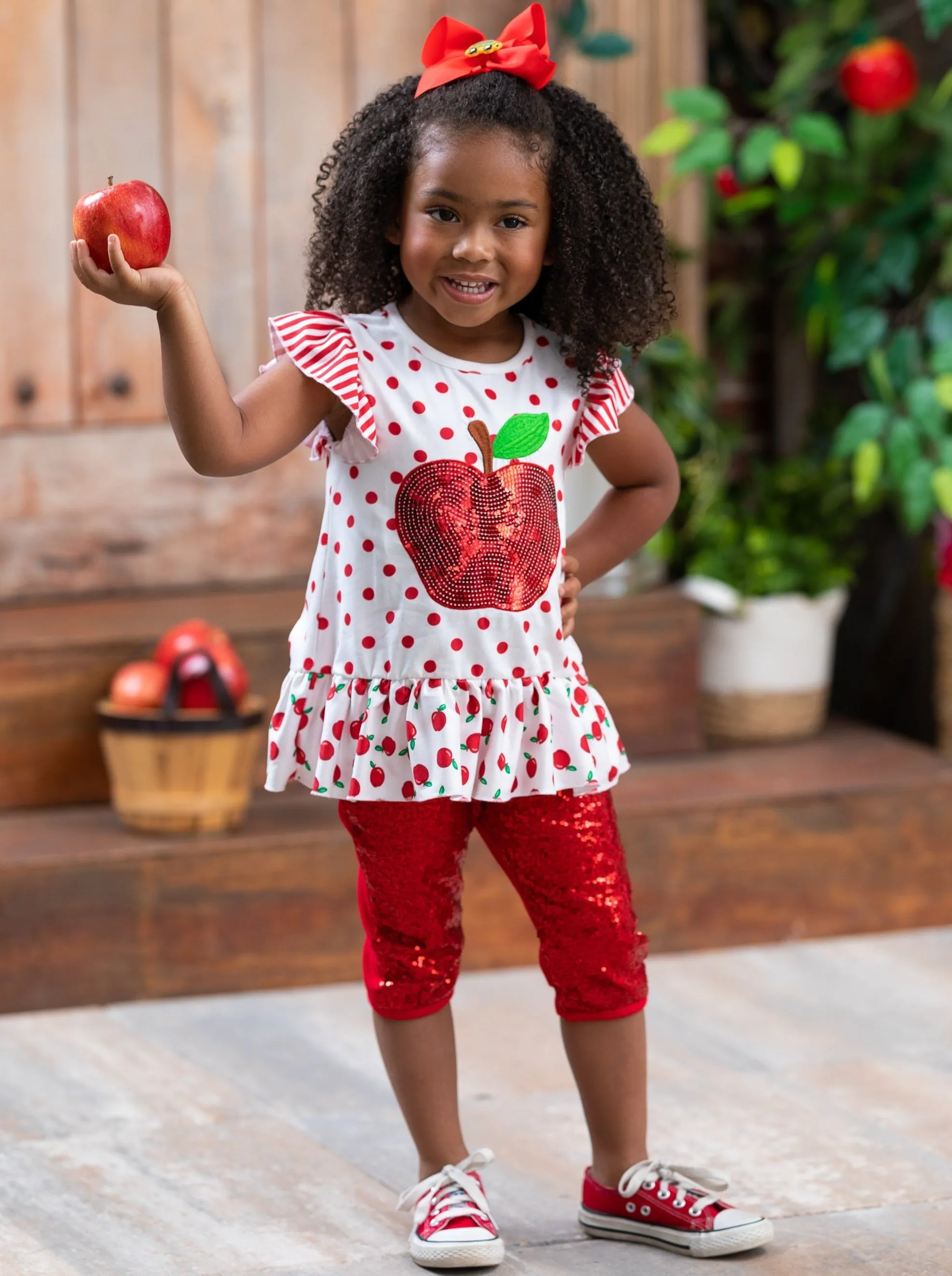 Sparkle Apple, Sparkle Sequin Legging Set