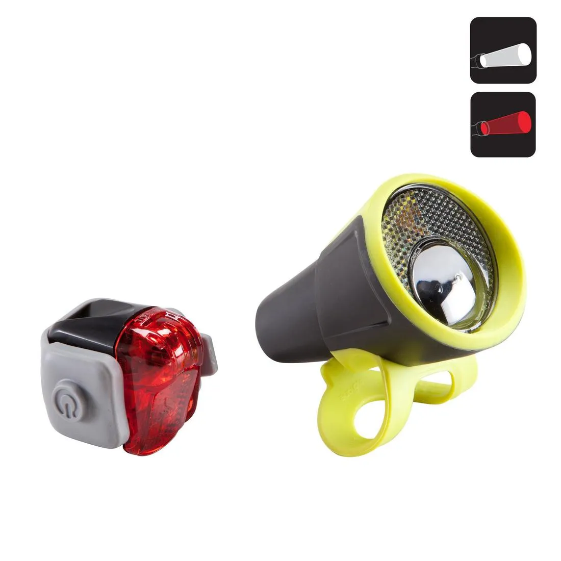 ST 100 Front/Rear Battery-Powered LED Bike Light Set