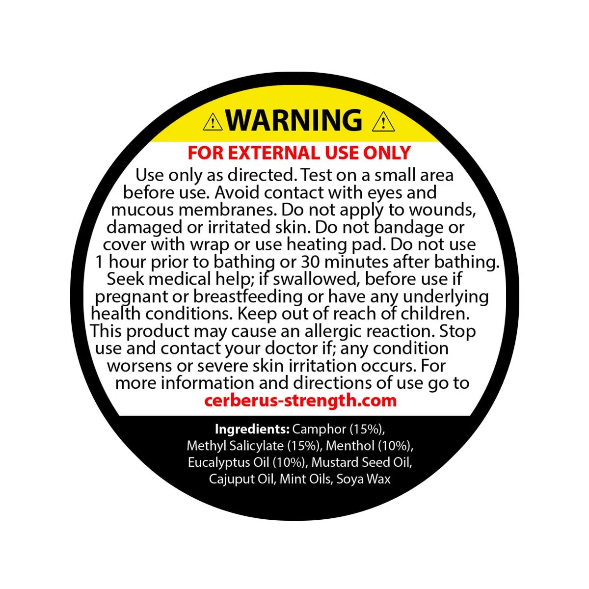 SubZero Muscle Rub