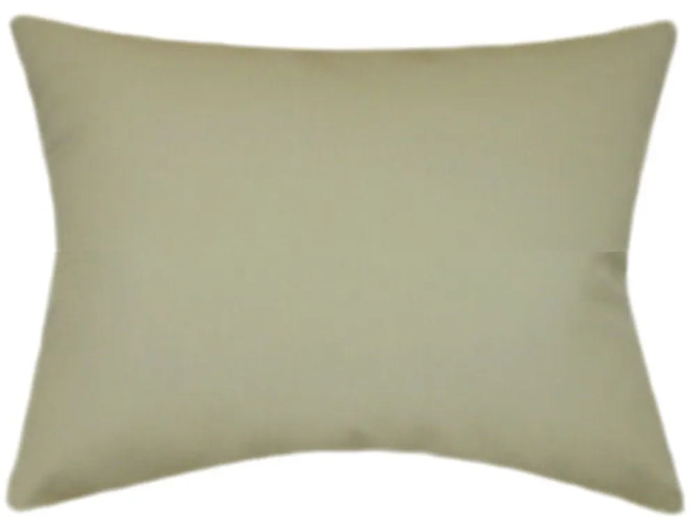 Sunbrella® Canvas Antique Beige Indoor/Outdoor Solid Color Pillow