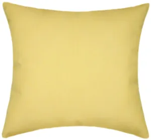 Sunbrella® Canvas Buttercup Indoor/Outdoor Solid Color Pillow