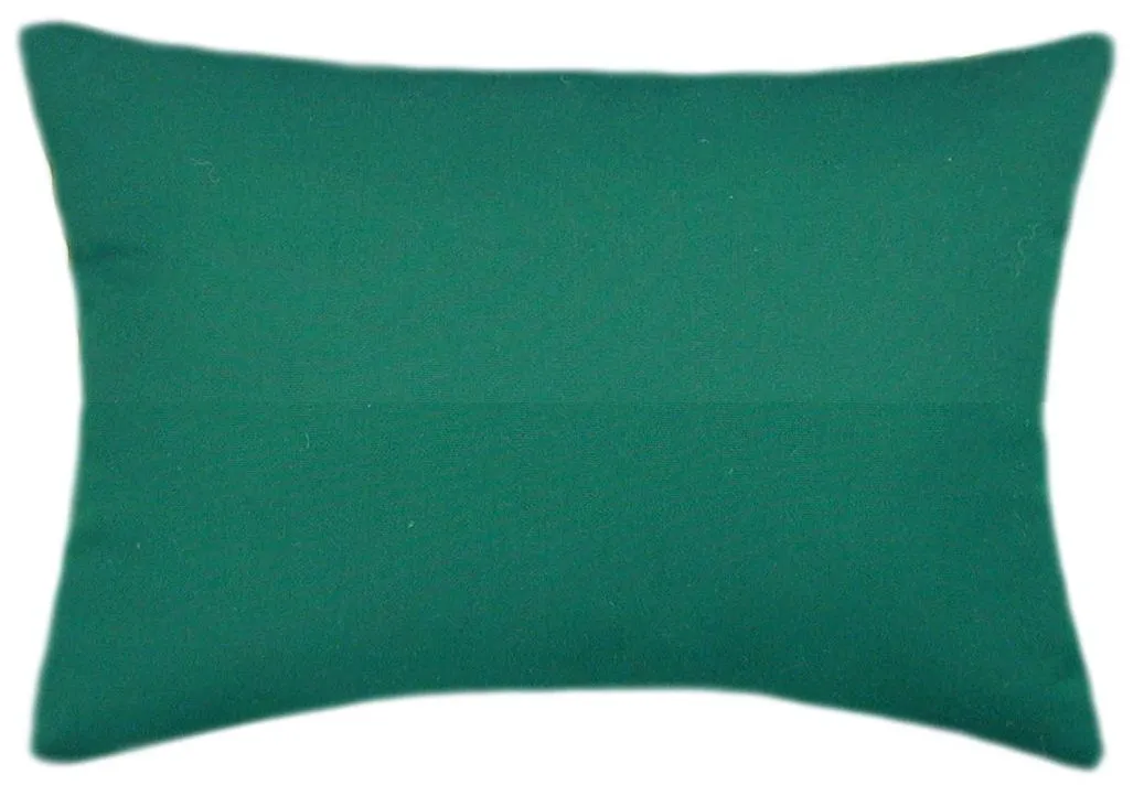Sunbrella® Canvas Forest Green Indoor/Outdoor Solid Color Pillow