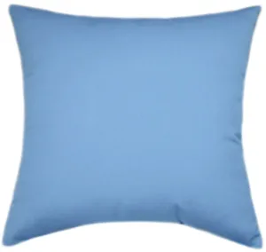 Sunbrella® Canvas Sky Blue Indoor/Outdoor Solid Color Pillow