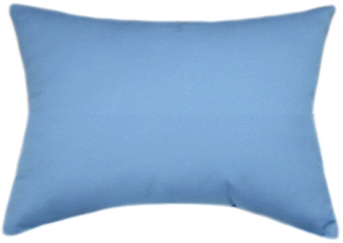 Sunbrella® Canvas Sky Blue Indoor/Outdoor Solid Color Pillow