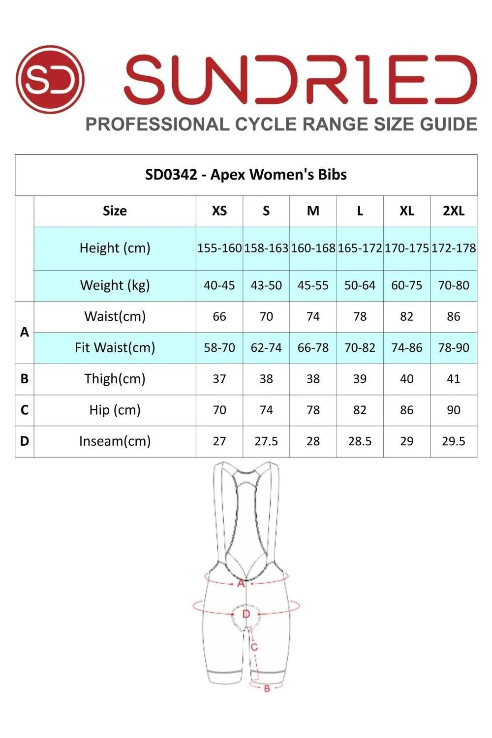 Sundried Apex Women's Bib Shorts