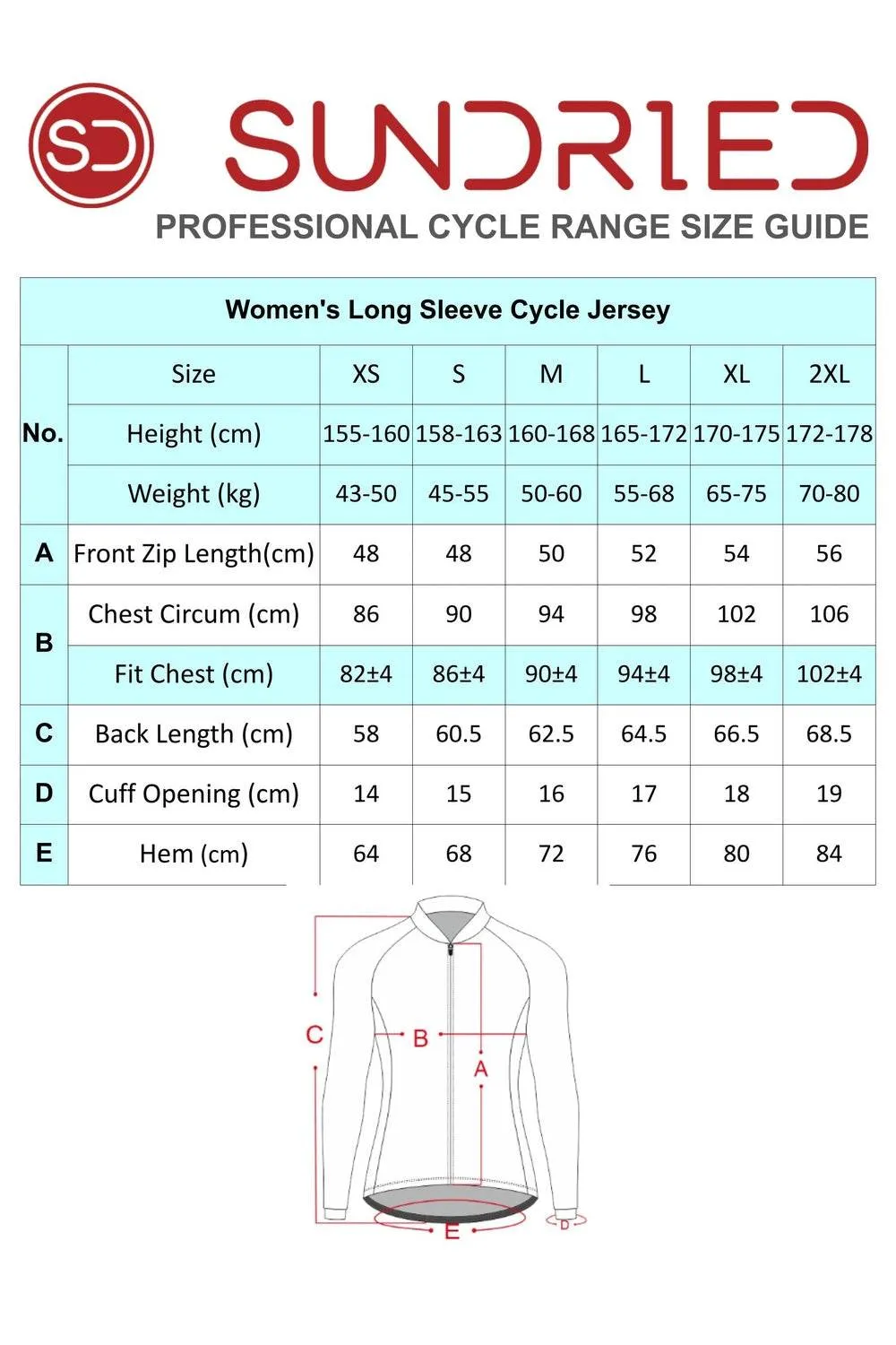 Sundried Drop Women's Long Sleeve Cycle Jersey