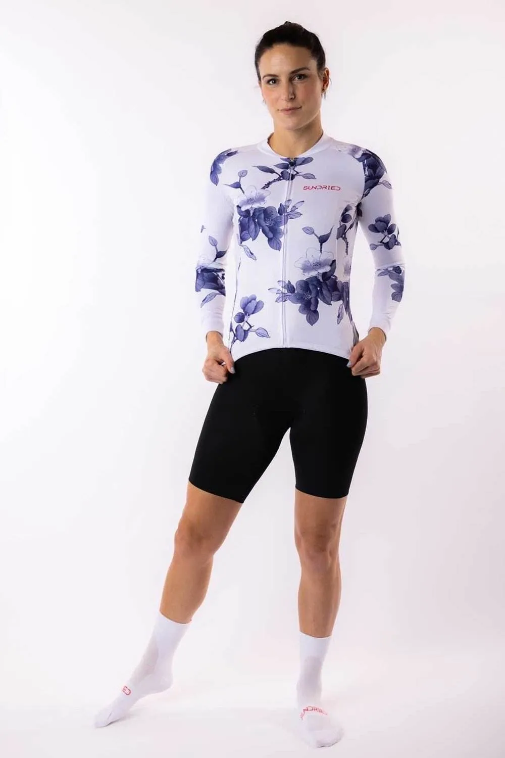 Sundried Floral Women's Long Sleeve Training Cycle Jersey