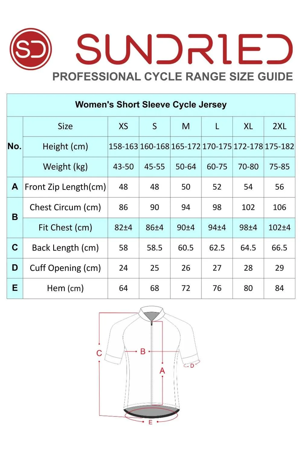 Sundried Geometric Women's Short Sleeve Training Cycle Jersey