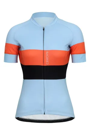 Sundried Sky Stripe Women's Short Sleeve Cycle Jersey