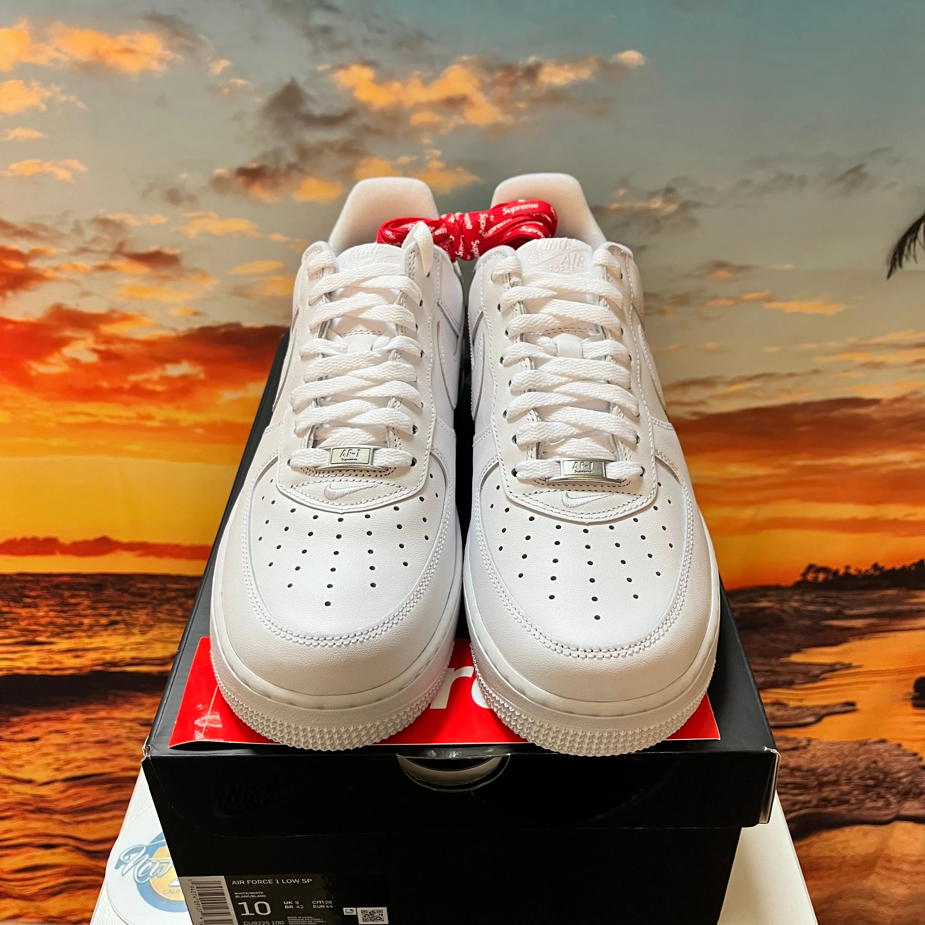 Supreme x Air Force 1 Low 'Box Logo - White