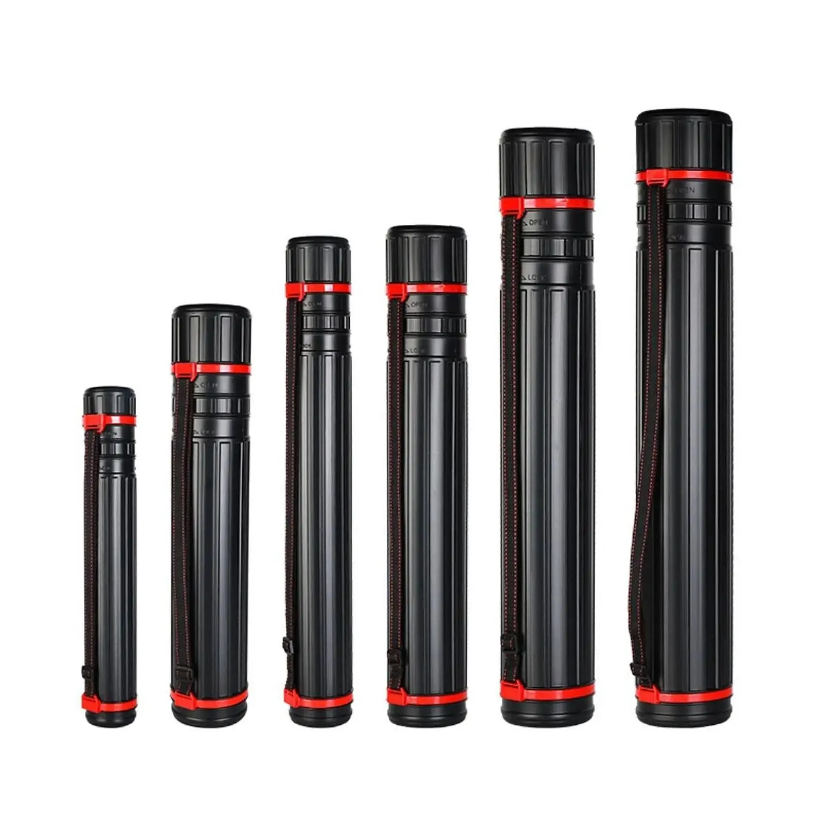Telescoping Art Transport Tube Easy to Store Retractable Drawing Cylinder for Outdoor Maps Canvas Traveling Document Students