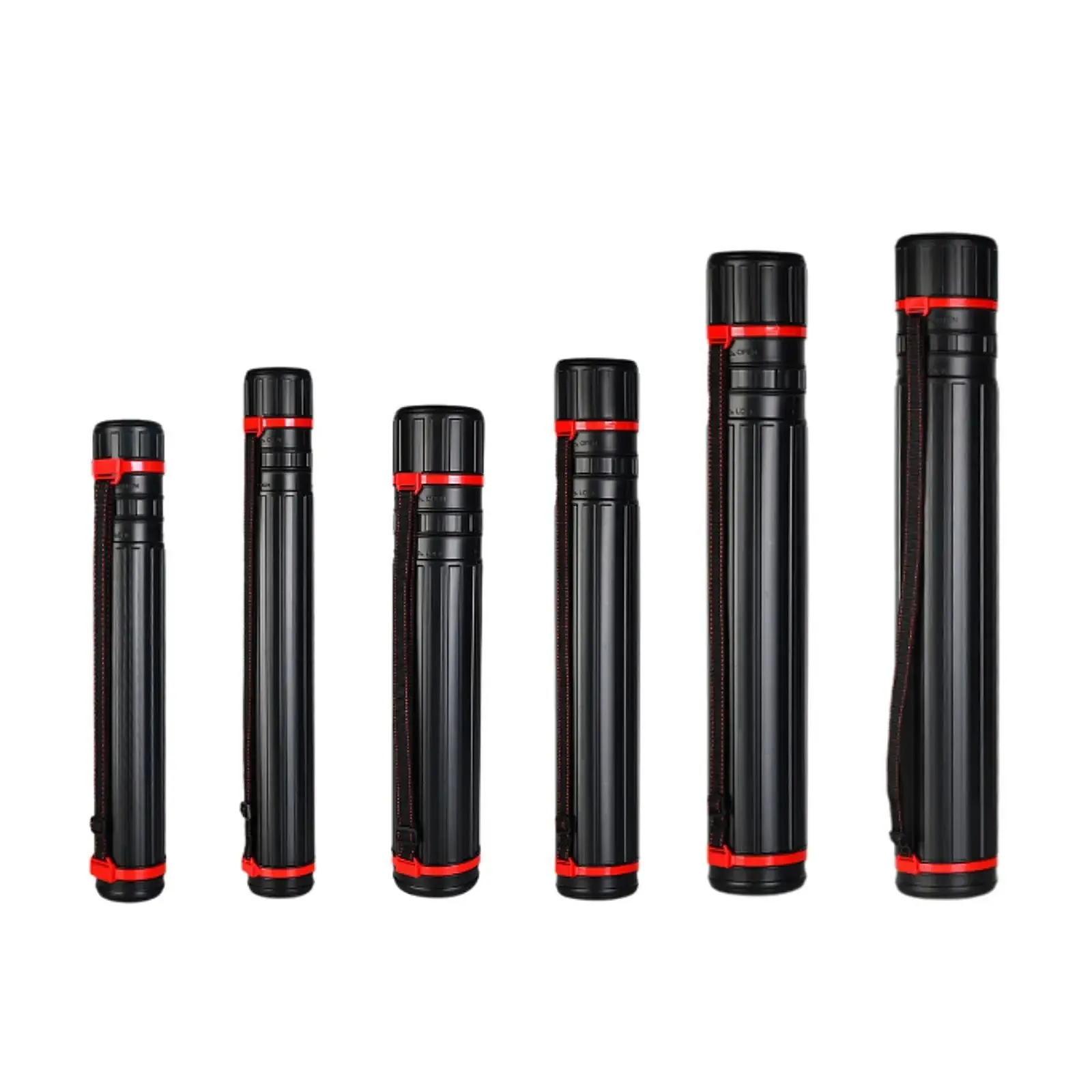 Telescoping Art Transport Tube Easy to Store Retractable Drawing Cylinder for Outdoor Maps Canvas Traveling Document Students