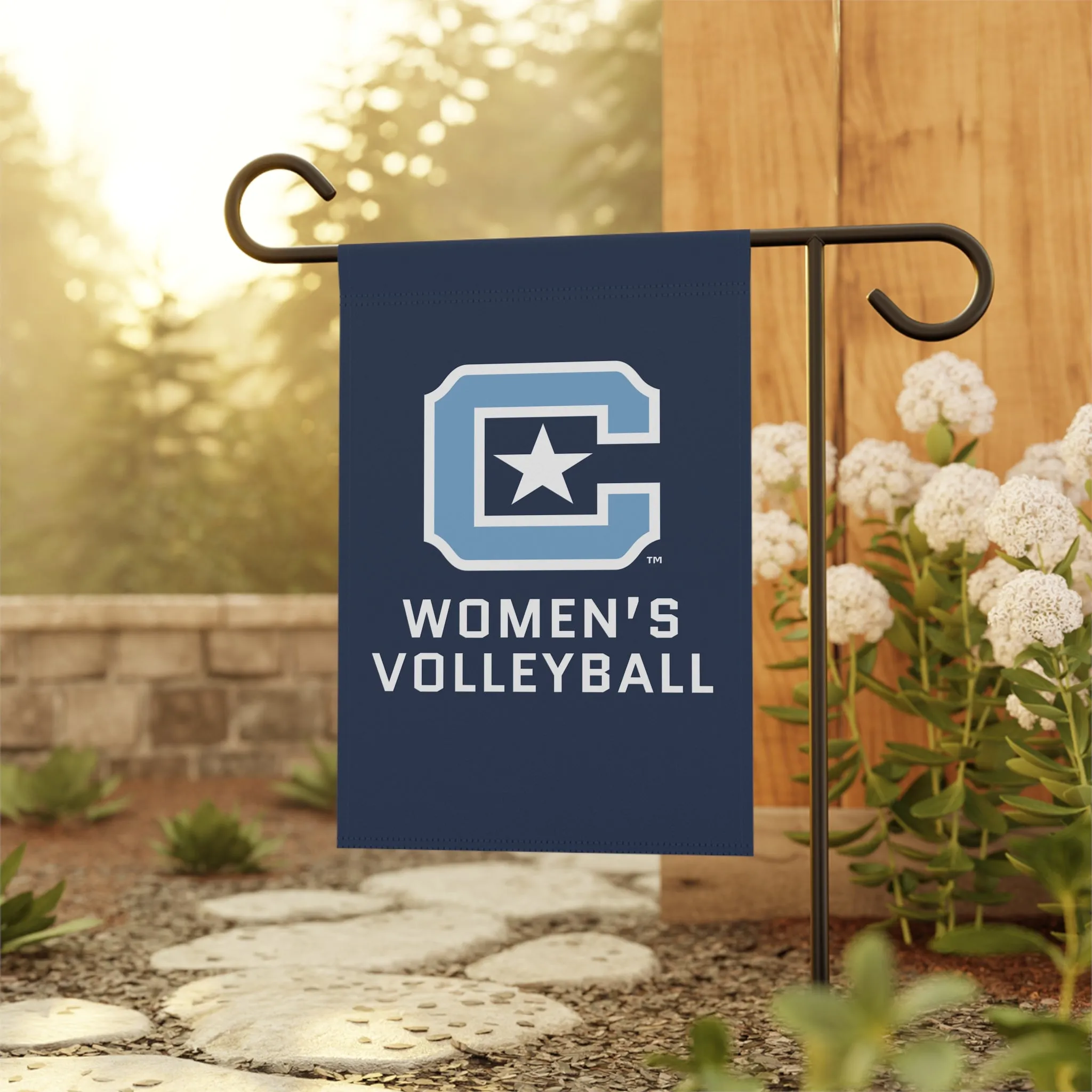 The Citadel C, Sports - Women's Volleyball, Garden & House Banner 12"x18"