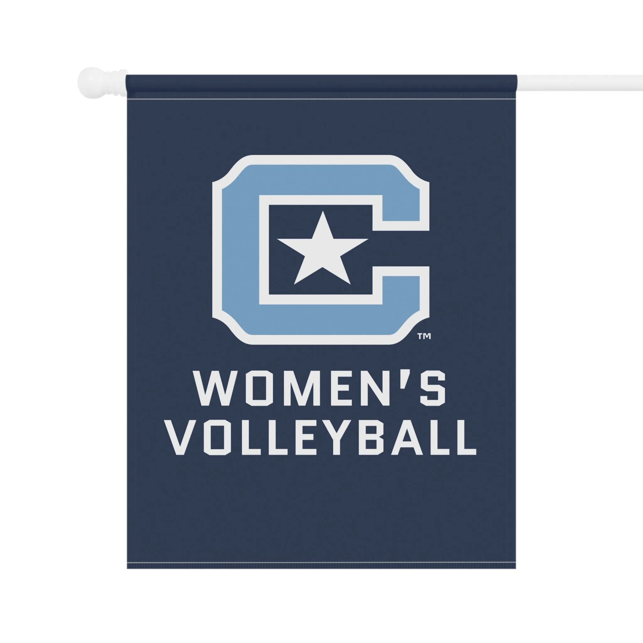 The Citadel C, Sports - Women's Volleyball, Garden & House Banner 12"x18"