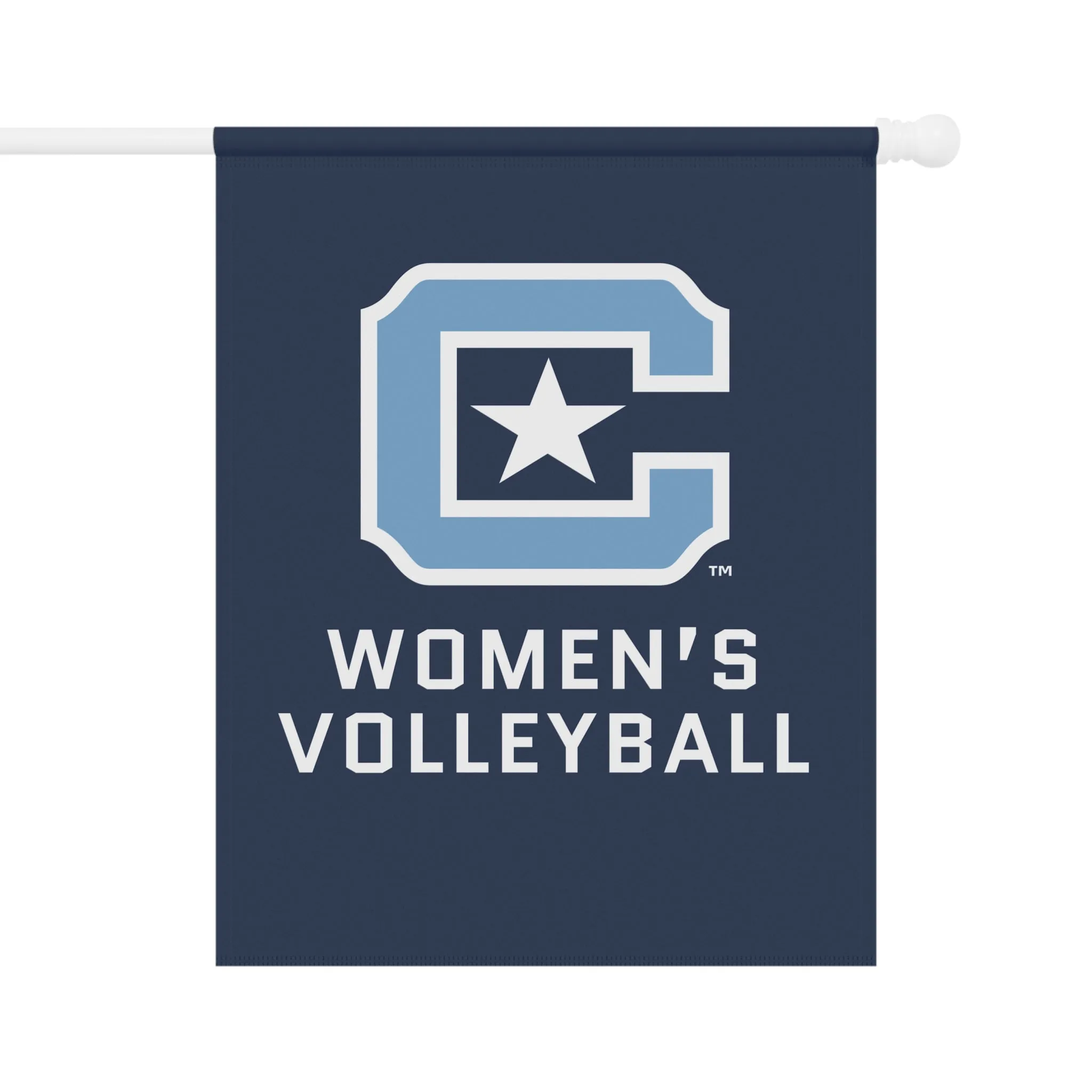 The Citadel C, Sports - Women's Volleyball, Garden & House Banner 12"x18"