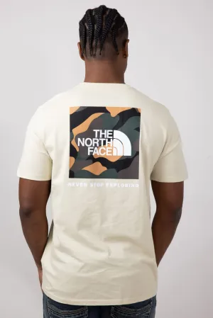 The North Face Box Logo T-Shirt for Men in Gravel | NF0A812H-8X2-TAN