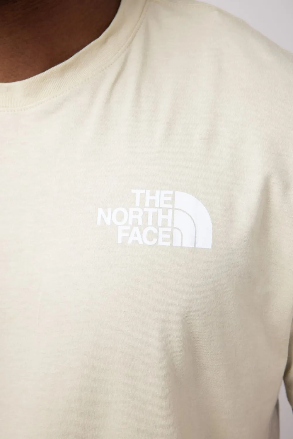 The North Face Box Logo T-Shirt for Men in Gravel | NF0A812H-8X2-TAN