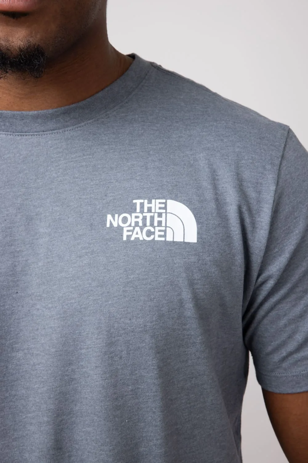 The North Face Box Logo T-Shirt for Men in Grey | NF0A812H-L28-GRY