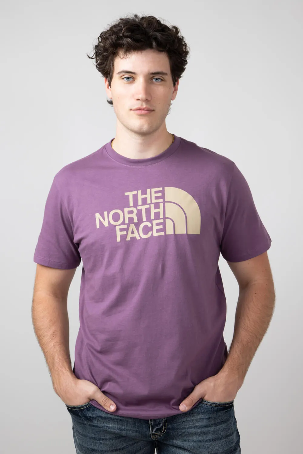 The North Face Half Dome T-Shirt for Men in Midnight Mauve | NF0A812M-1NI-PRPL