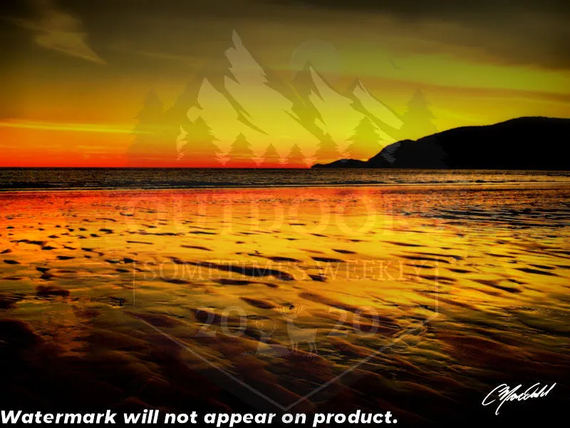 The Sunset Shore Premium Feel Pillowcase