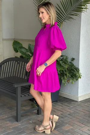 THML: Monique Textured Tiered Dress