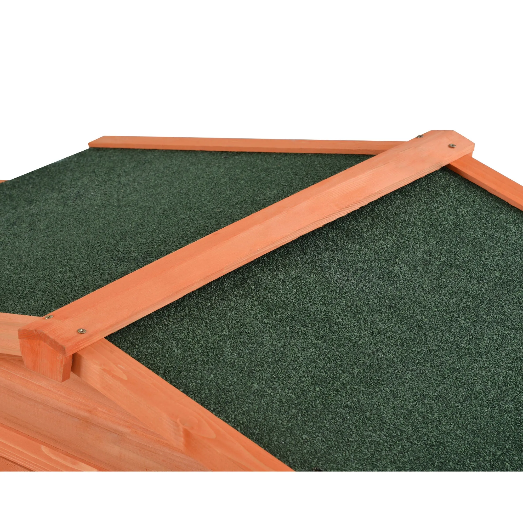 Topmax 70-Inch Wood Rabbit Hutch Outdoor Pet House Chicken Coop