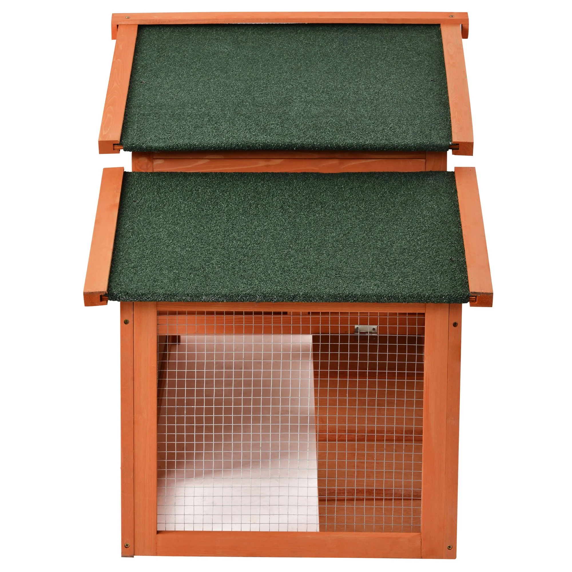 Topmax 70-Inch Wood Rabbit Hutch Outdoor Pet House Chicken Coop