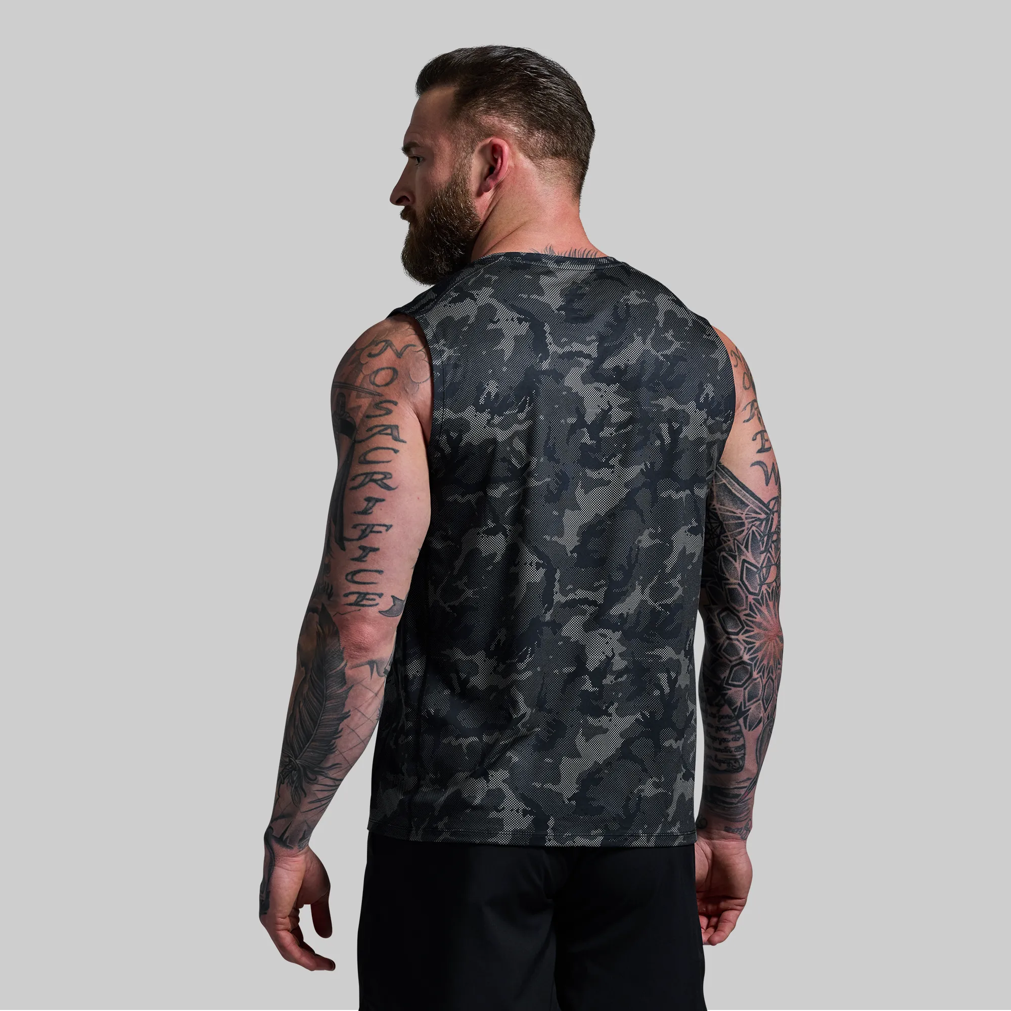 Training Muscle Tank (Halftone Muted Woodland)