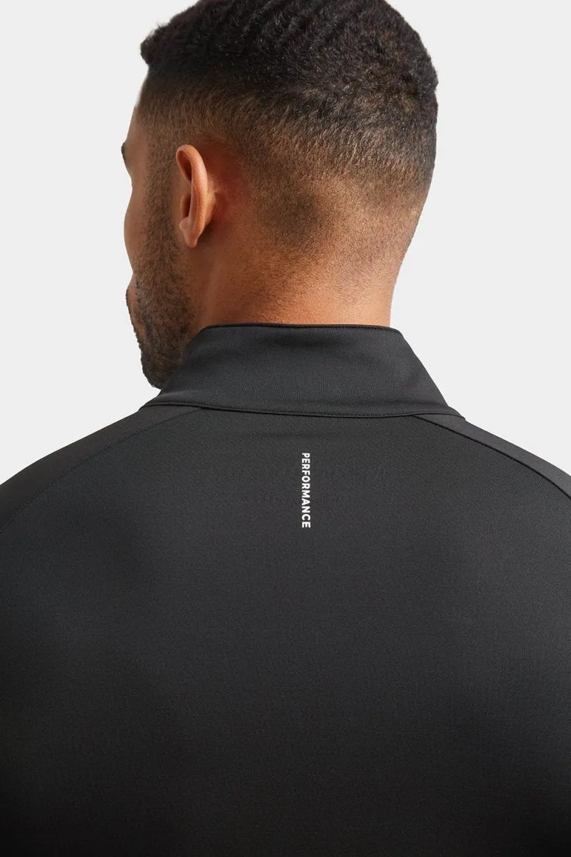 Training Quarter Zip in Black