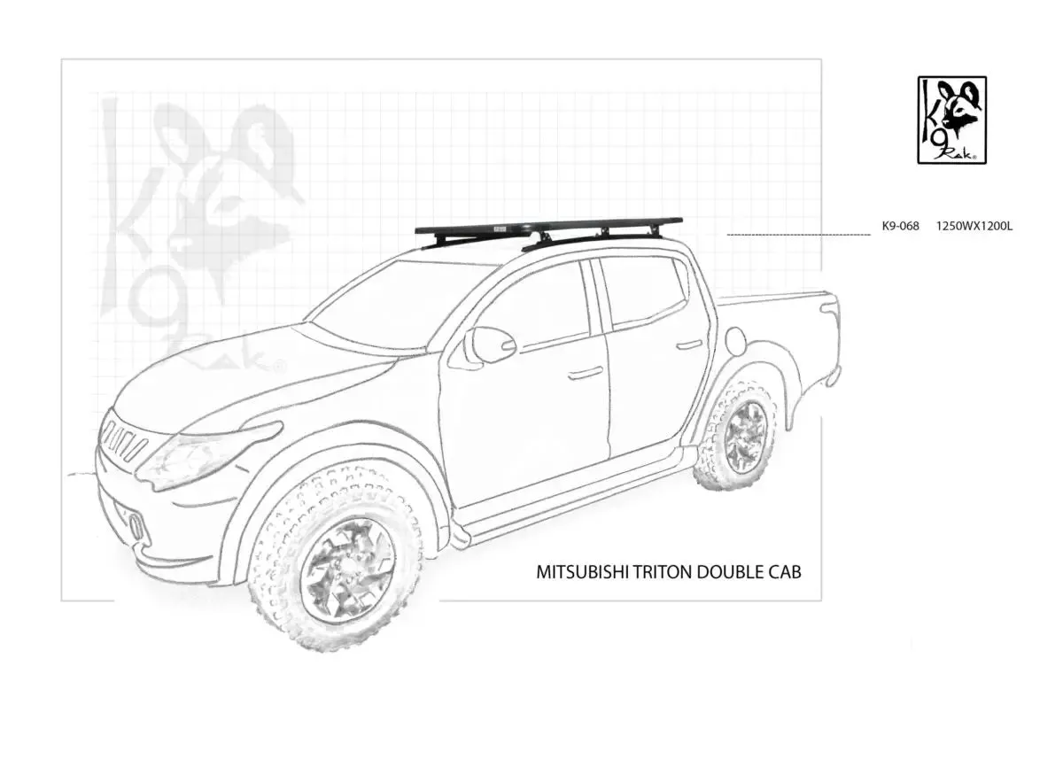 Triton Double Cab K9 Roof Racks Expedition Quality