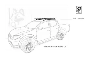 Triton Double Cab K9 Roof Racks Expedition Quality