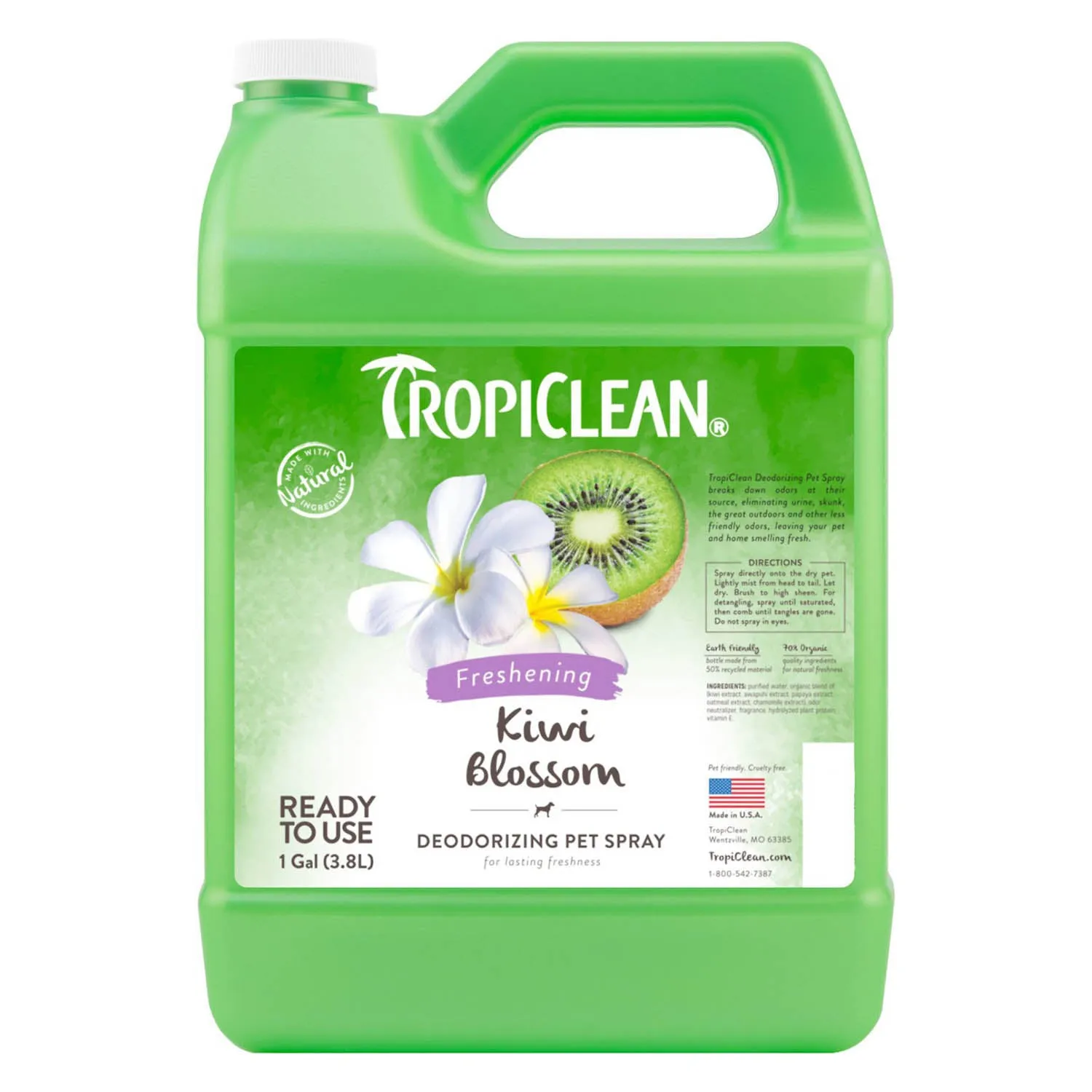 TropiClean Kiwi Blossom Deodorizer Refill (1-gallon bottle)