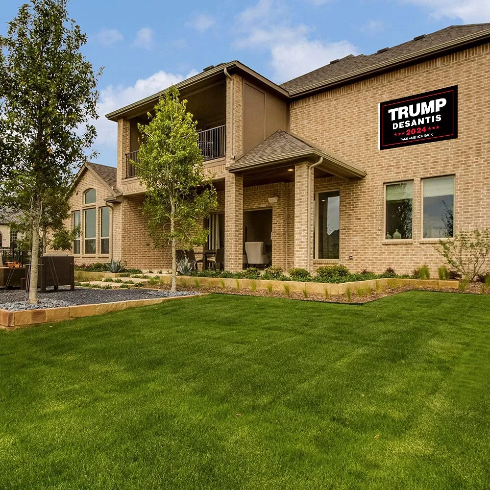 Trump Desantis 2024 Take America Back 3x5 Ft Flag with Two Brass Grommets For Indoor and Outdoor Decor