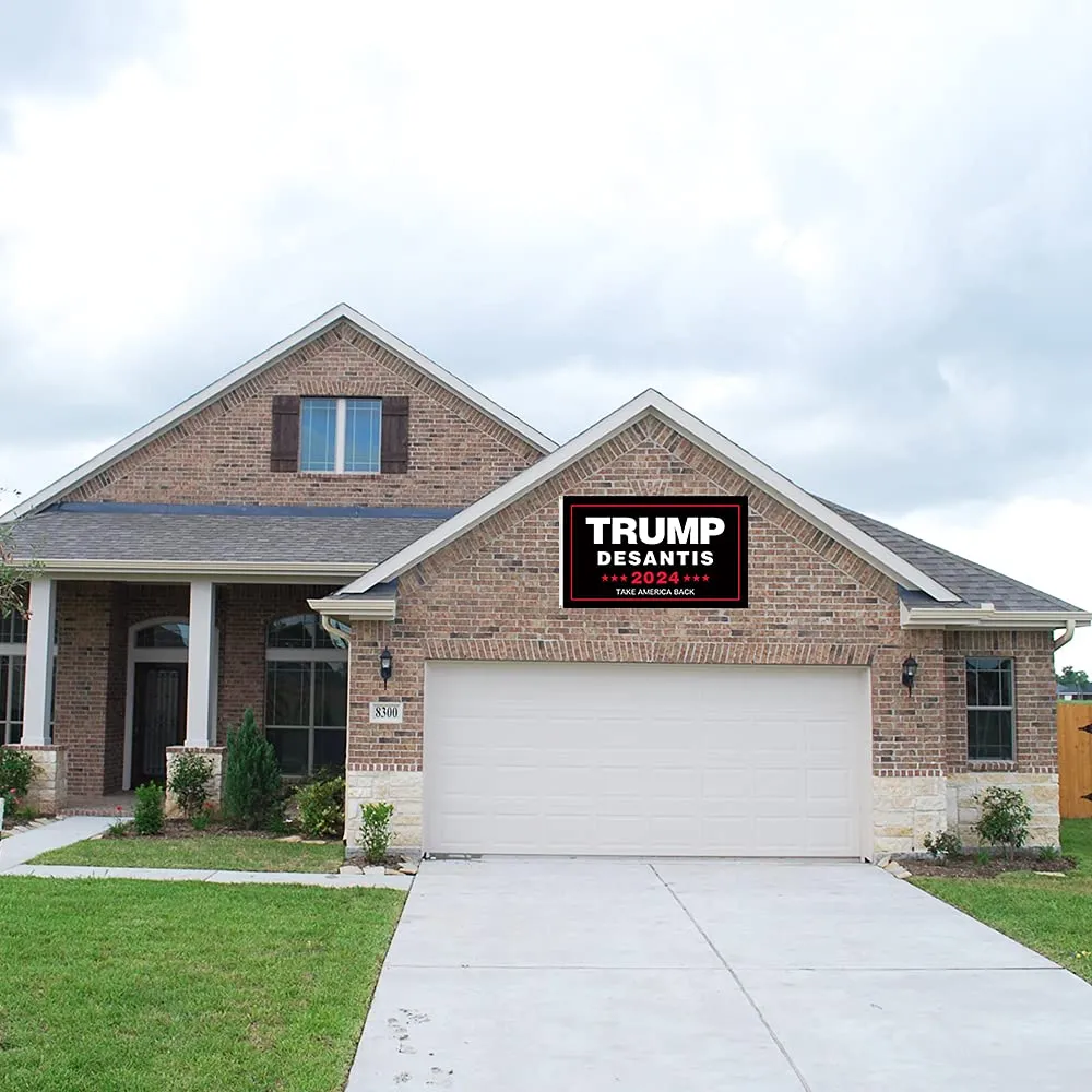 Trump Desantis 2024 Take America Back 3x5 Ft Flag with Two Brass Grommets For Indoor and Outdoor Decor