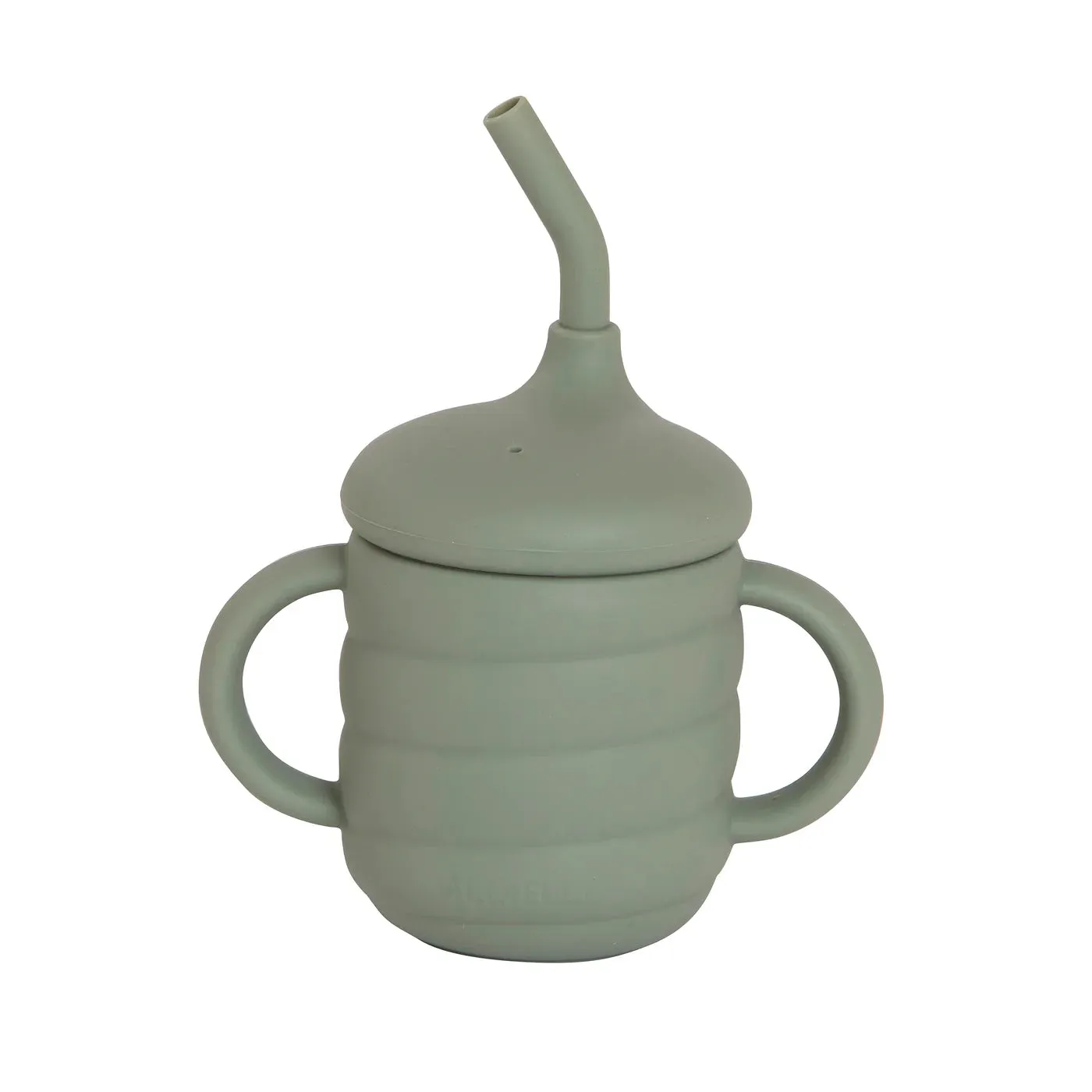 Two Handle Sippy Cups with Straw - Olive, Blue, Pink - 6M 