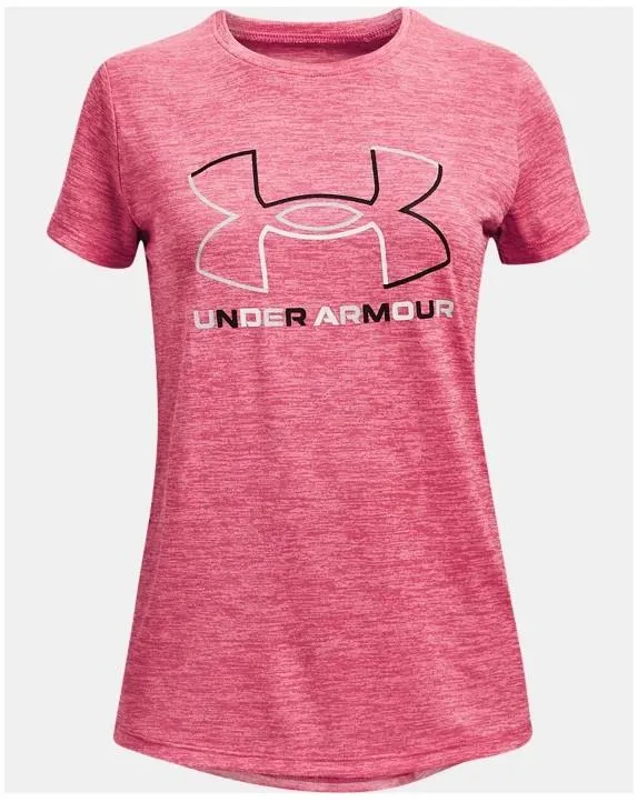 UA Tech Big Logo Twist Short Sleeve - Girls