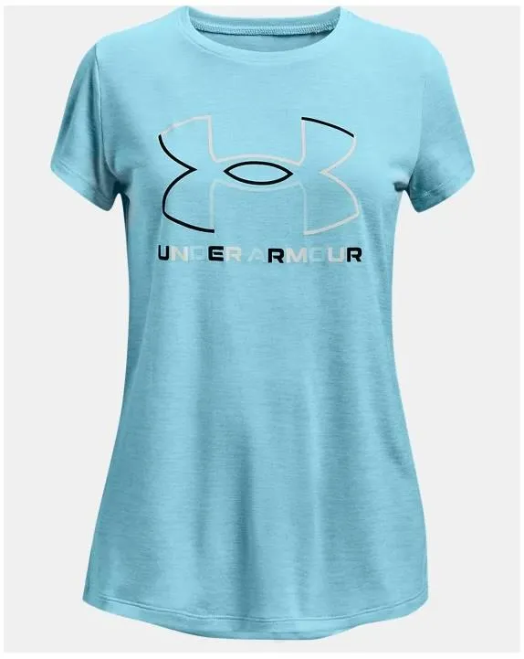 UA Tech Big Logo Twist Short Sleeve - Girls