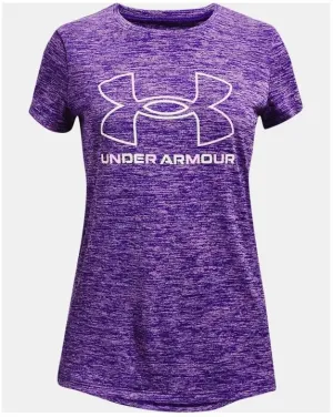UA Tech Big Logo Twist Short Sleeve - Girls